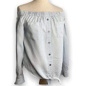 Off the shoulder stiped blouse - Size XS - Dex